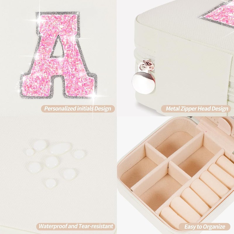 Uygafly Graduation Birthday Gifts for 4 5 6 7 8 9 10 11 12 13 Year Old Girls,Gifts for Teens Kids Daughter Sister Her,Travel Jewelry Case Small Box Organizer for Women Cute Stuff | Cream,A - Image 4